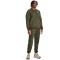 UNDER ARMOUR Essential Fleece Jogginghose Herren 391 - marine od green/white L