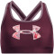 UNDER ARMOUR Crossback Graphic Sport-BH Mädchen 601 - dark maroon/white XS (122-127 cm)