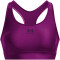 UNDER ARMOUR HeatGear Armour Mid unwattierter Sport-BH Damen 573 - mystic magenta/black S