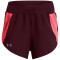 UNDER ARMOUR Fly-By Elite High-Waist Laufshorts Damen 600 - dark maroon/beta/reflective M