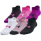 6er Pack UNDER ARMOUR Essential F&uuml;&szlig;linge Kinder 573 - mystic magenta/black/black XS (27.5-31)
