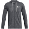 UNDER ARMOUR Rival Terry Sweatjacke Herren 012 - pitch gray full heather/onyx white S