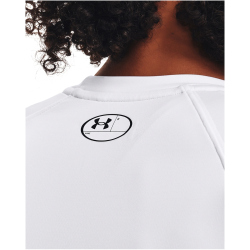 UNDER ARMOUR ColdGear Authentics langarm Sportshirt Damen 100 - white/black XL