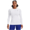 UNDER ARMOUR ColdGear Authentics langarm Sportshirt Damen 100 - white/black XL