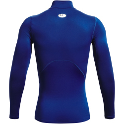 UNDER ARMOUR ColdGear Mock Kompressionsshirt Herren 400 - royal/white XXL