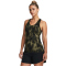 UNDER ARMOUR HeatGear Armour Racer Print Tanktop Damen 390 - marine od green/marine od green/metallic silver XS