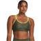 UNDER ARMOUR Infinity Mid Covered Sport-BH Damen 390 - marine od green/lime yellow S