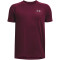 UNDER ARMOUR Tech 2.0 kurzarm Trainingsshirt Jungen 600 - dark maroon/black XS (122-127 cm)