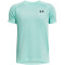 UNDER ARMOUR Tech 2.0 kurzarm Trainingsshirt Jungen 361 - neo turquoise/black S (127-137 cm)