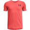 UNDER ARMOUR Sportstyle Logo kurzarm Trainingsshirt Jungen 691 - venom red/black S (127-137 cm)
