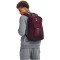 UNDER ARMOUR Halftime Rucksack 601 - dark maroon/black/metallic black