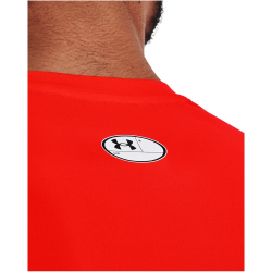 UNDER ARMOUR HeatGear kurzarm Funktionsshirt Herren 810 - bolt red/white L