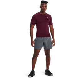 UNDER ARMOUR HeatGear kurzarm Funktionsshirt Herren 609 - maroon/white XL