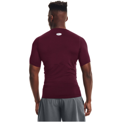 UNDER ARMOUR HeatGear kurzarm Funktionsshirt Herren 609 - maroon/white XL