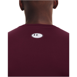 UNDER ARMOUR HeatGear kurzarm Funktionsshirt Herren 609 - maroon/white XL