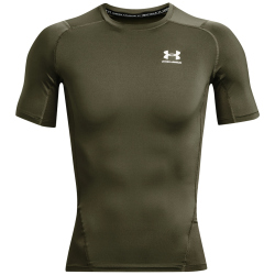 UNDER ARMOUR HeatGear kurzarm Funktionsshirt Herren 390 - marine od green/white XL