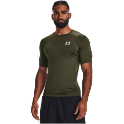 UNDER ARMOUR HeatGear kurzarm Funktionsshirt Herren 390 - marine od green/white XL