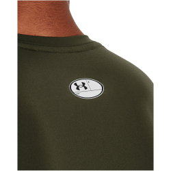 UNDER ARMOUR HeatGear kurzarm Funktionsshirt Herren 390 - marine od green/white 3XL