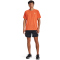 UNDER ARMOUR Streaker kurzarm Laufshirt Herren 816 - dark tangerine/dark tangerine/reflective M