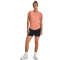 UNDER ARMOUR Streaker kurzarm Laufshirt Damen 963 - bubble peach/bubble peach/reflective XS