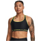 UNDER ARMOUR Armour Mid Crossback Sport-BH Damen 003 - black/lime yellow XS