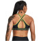 UNDER ARMOUR Armour Mid Crossback Sport-BH Damen 003 - black/lime yellow M