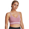 UNDER ARMOUR Seamless Low Long Sport-BH Damen 697 - pink elixir/pink elixir/white S