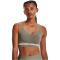 UNDER ARMOUR Seamless Low Long Sport-BH Damen 504 - grove green/white XS