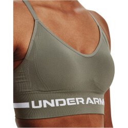 UNDER ARMOUR Seamless Low Long Sport-BH Damen 504 - grove green/white L