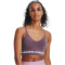 UNDER ARMOUR Seamless Low Long Sport-BH Damen 500 - misty purple/white M