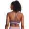 UNDER ARMOUR Seamless Low Long Sport-BH Damen 500 - misty purple/white M