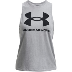 UNDER ARMOUR Sportstyle Graphic Tanktop Damen 035 - steel...
