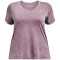 UNDER ARMOUR Tech Twist kurzarm Trainingsshirt Damen 500 - misty purple/metallic silver 1X