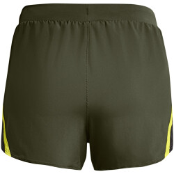 UNDER ARMOUR Fly By 2.0 Shorts Damen 390 - marine od green/lime yellow/reflective XS