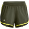UNDER ARMOUR Fly By 2.0 Shorts Damen 390 - marine od green/lime yellow/reflective XS