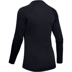 UNDER ARMOUR Base Crew 2.0 langarm Trainingsshirt Damen 001 - black/pitch gray XS
