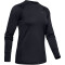 UNDER ARMOUR Base Crew 3.0 langarm Trainingsshirt Damen 001 - black/pitch gray M