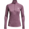 UNDER ARMOUR Tech 1/2-Zip langarm Sweatshirt Damen 500 - misty purple/fresh orchid/metallic silver XS