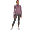 UNDER ARMOUR Tech 1/2-Zip langarm Sweatshirt Damen 500 - misty purple/fresh orchid/metallic silver XS