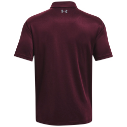UNDER ARMOUR Tech Poloshirt Herren 601 - dark maroon/pitch gray M