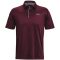 UNDER ARMOUR Tech Poloshirt Herren 601 - dark maroon/pitch gray M