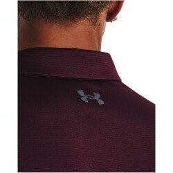 UNDER ARMOUR Tech Poloshirt Herren 601 - dark maroon/pitch gray XL