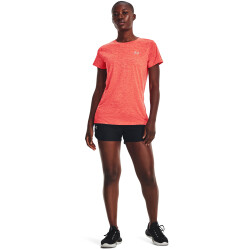 UNDER ARMOUR Tech Twist kurzarm Trainingsshirt Damen 629 - beta/pomegranate/metallic silver XS