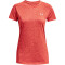 UNDER ARMOUR Tech Twist kurzarm Trainingsshirt Damen 629 - beta/pomegranate/metallic silver XS