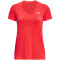 UNDER ARMOUR Tech Twist kurzarm Trainingsshirt Damen 629 - beta/pomegranate/metallic silver L