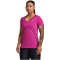 UNDER ARMOUR Tech Twist kurzarm Trainingsshirt Damen 573 - mystic magenta/rebel pink/metallic silver XL