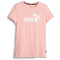 PUMA Ess+ Metallic Logo T-Shirt M&auml;dchen 63 - peach smoothie 152