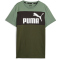 PUMA Ess+ Metallic Colorblock T-Shirt Kinder 44 - eucalyptus/xx 152