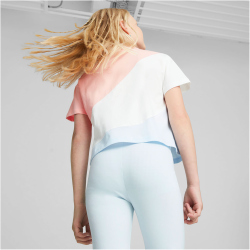 PUMA Power Cat T-Shirt M&auml;dchen 69 - icy blue 176