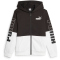 PUMA Power Colorblock Fleece Kapuzenjacke Jungen 01 - puma black 140